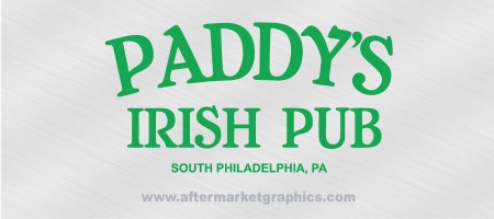 Sunny in Philadelphia Paddy's Pub Decal
